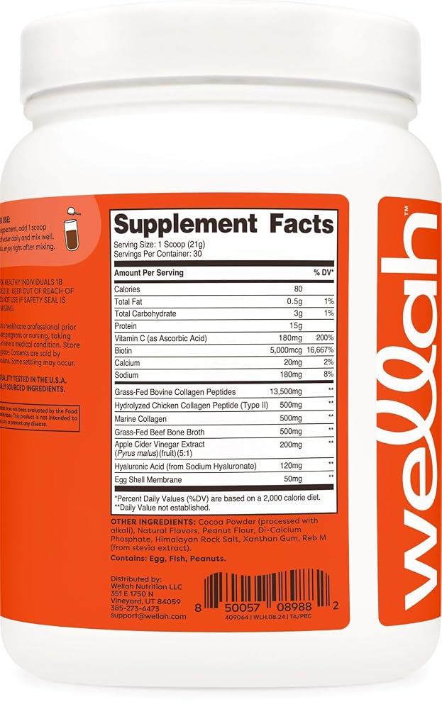 Wellah The Afterglow Multi Collagen Protein Powder - 30 Servings - image 4