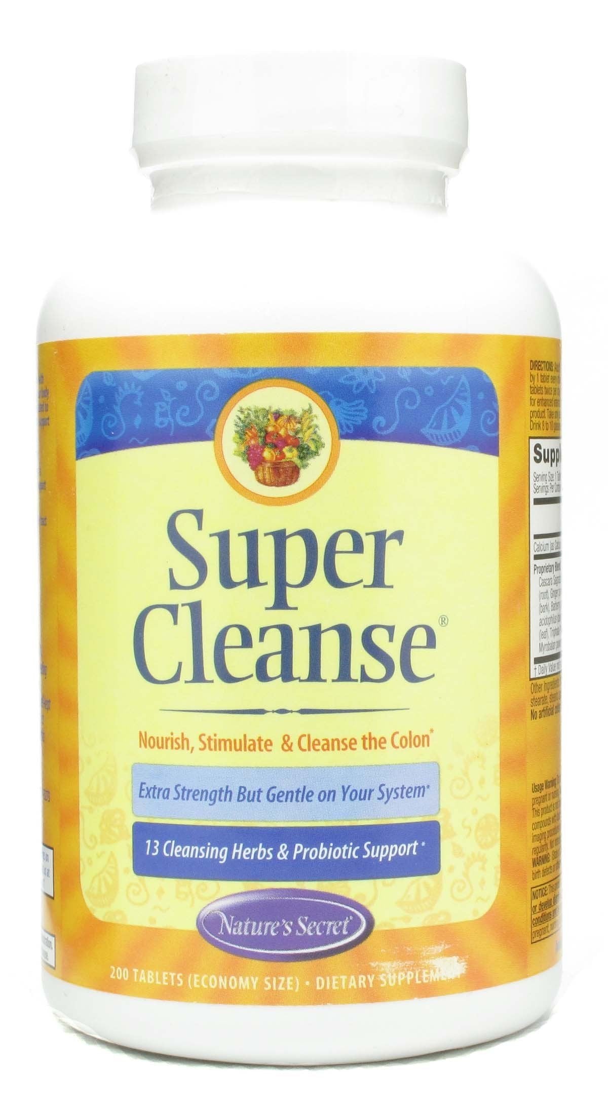 Nature's Secret Super Cleanse for Colon - 200 Capsules