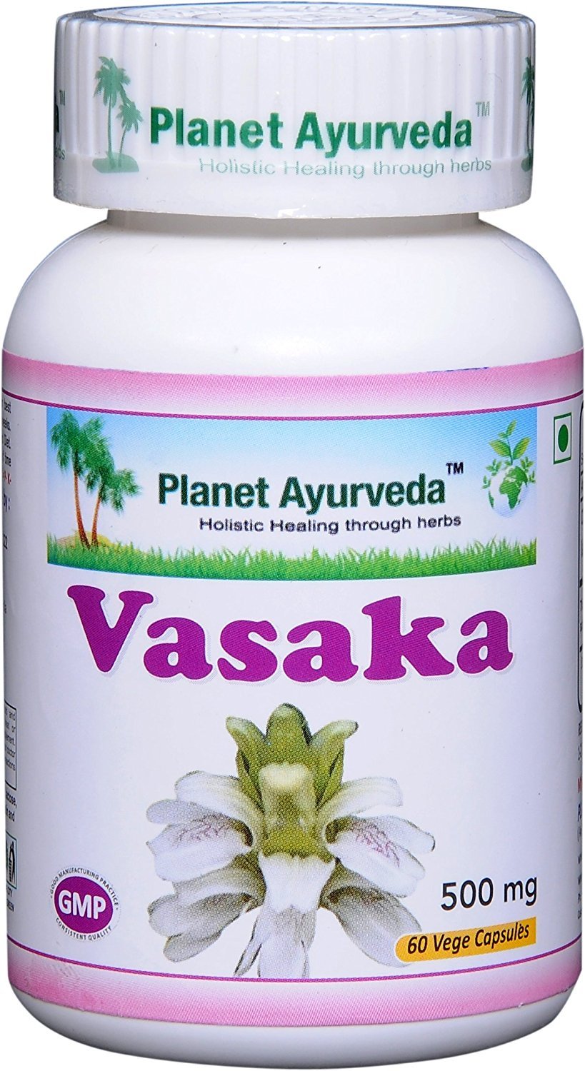 Planet Ayurveda Vasaka Herbal Extract 500mg - 120 Capsules - image 2
