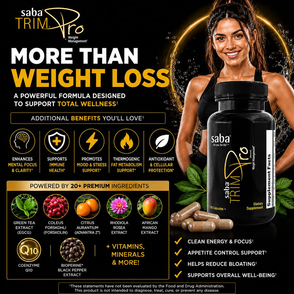 Saba TrimPro Thermogenic Fat Burner - 60 Capsules - image 8