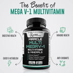 Hybrid Nutraceuticals MEGAV-1 Multivitamin with Probiotics - 90 Tablets - image 2