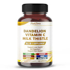 PeakPury Dandelion 9-in-1 Formula with Milk Thistle & Vitamin C - 150 Capsules