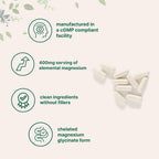 Micro Ingredients Pure Magnesium Glycinate 400mg - 240 Capsules - image 4