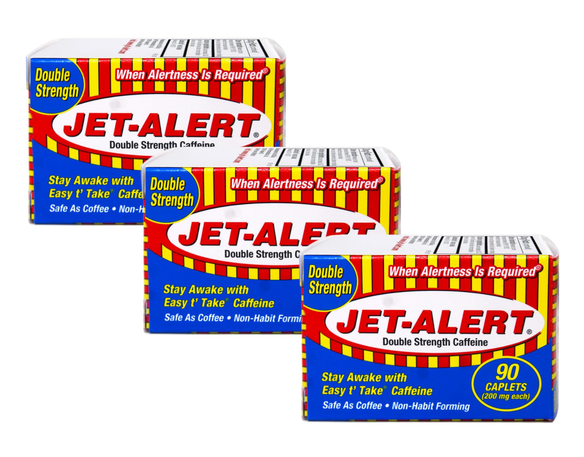 Jet-Alert Double Strength Caffeine 200 mg - 90 Caplets