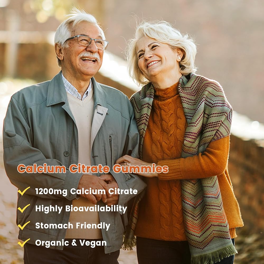 GONGOTA Calcium Citrate 1200mg with Vitamin D3 Gummies - 120 Gummies - image 5