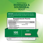 Nature's Truth Echinacea Goldenseal Capsules - 100 Count - image 2