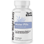 Youth & Tonic Natural Water Pills for Water Retention - 90 Capsules