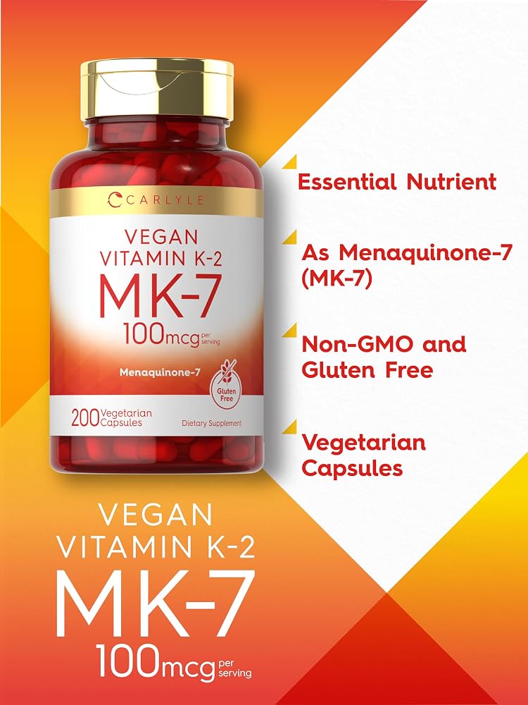 Carlyle MK-7 Vitamin K2 100 mcg - 200 Capsules - image 4