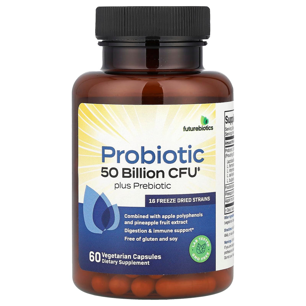 Futurebiotics Probiotic Plus Prebiotic - 60 Vegetarian Capsules