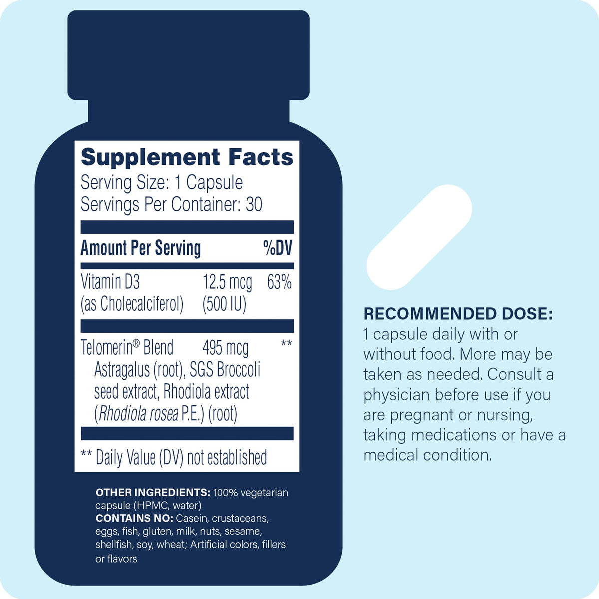 Enzyme Science Telomere Pro Cellular Health - 30 Capsules - image 2