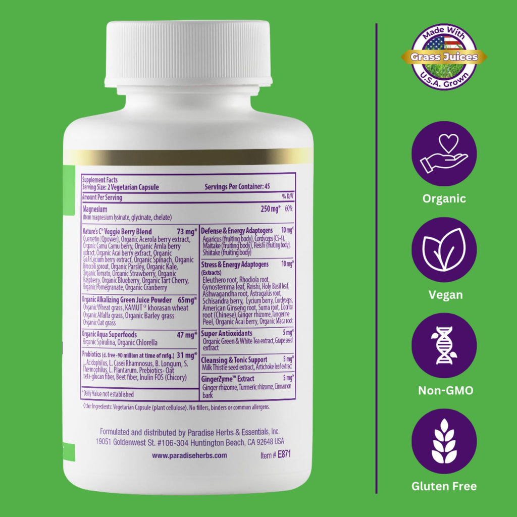 Paradise Herbs Earth's Blend Magnesium - 90 Capsules - image 5