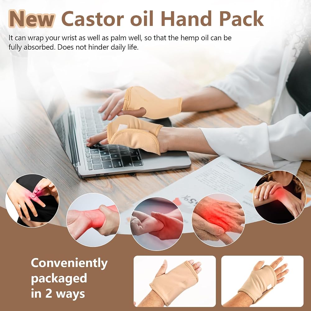 YHOVID 13 Pcs Castor Oil Pack Wrap - image 5