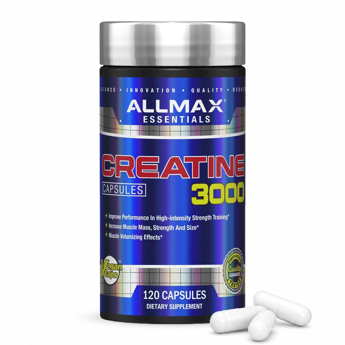 ALLMAX Creatine Monohydrate 3000 mg - 120 Capsules