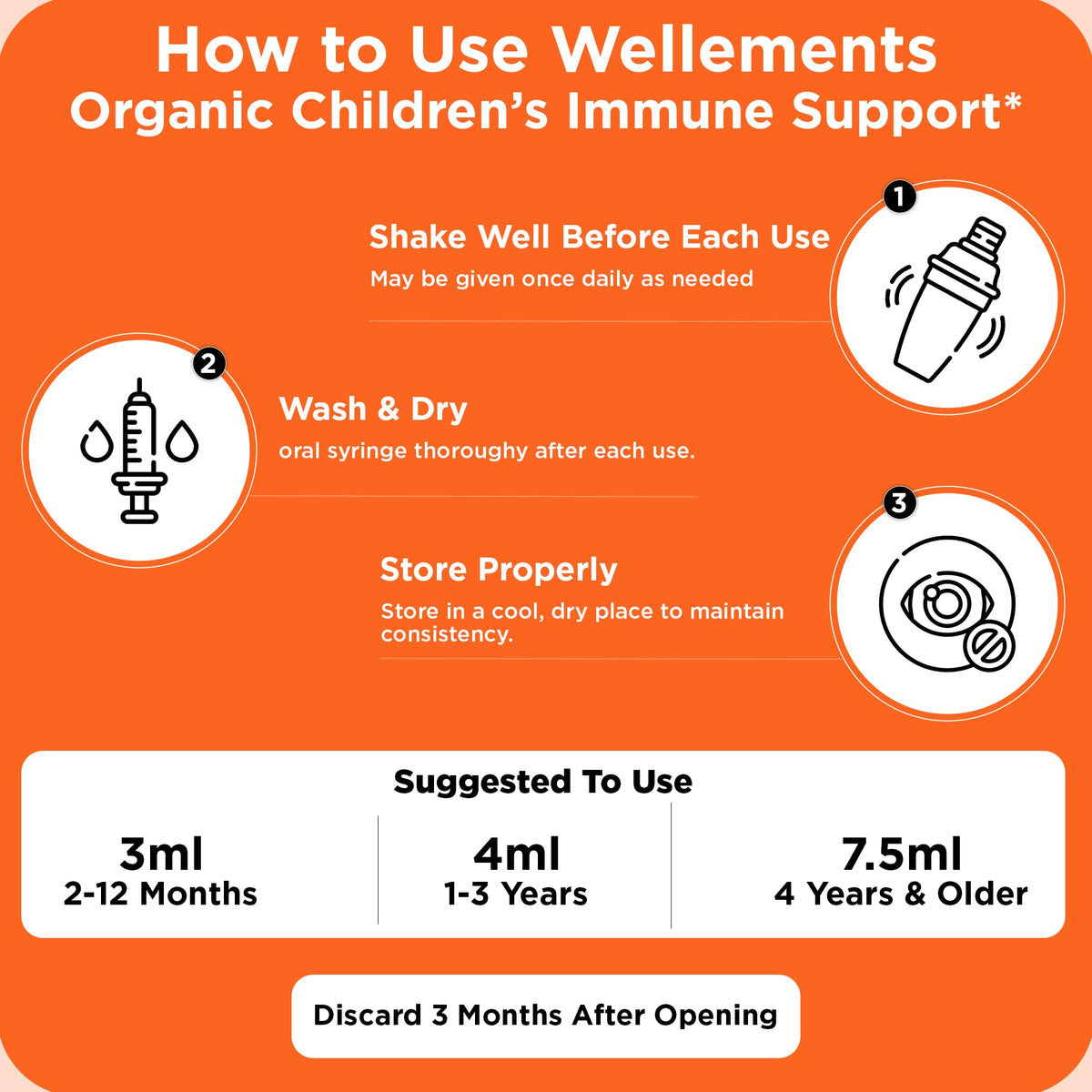 Wellements Organic Kids Immune Support Syrup Vitamin C & Zinc - 4 Fl Oz - image 6