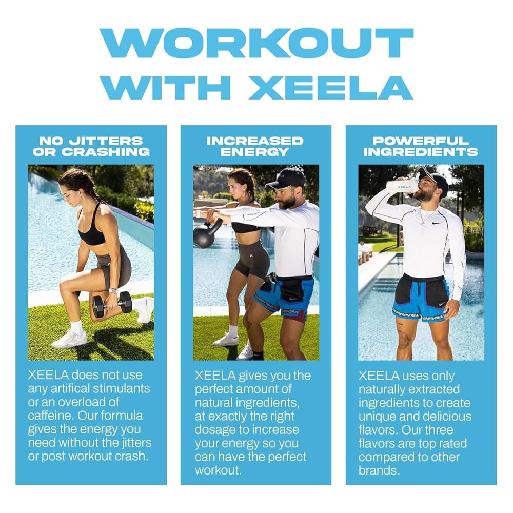 XEELA Pre Workout Powder - Clean & Tested - Jitter Free