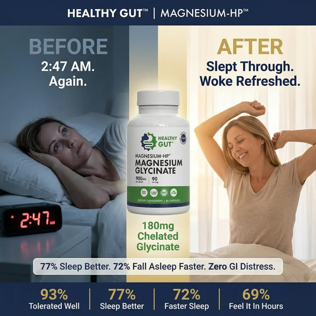 Healthy Gut Magnesium Glycinate - 90 Capsules - image 4