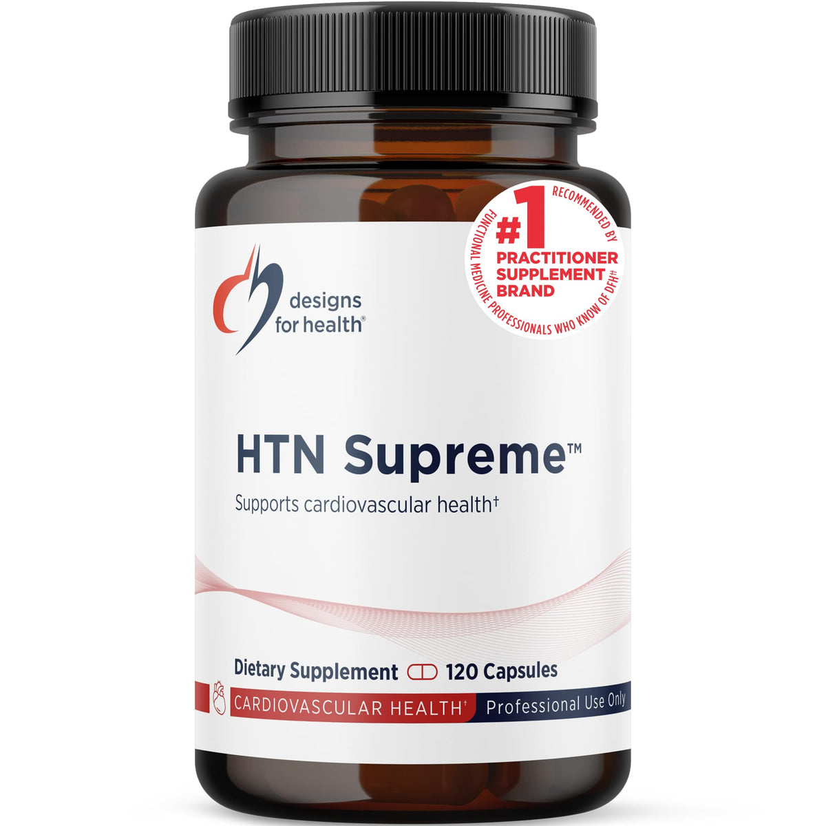 Designs for Health HTN Supreme Cardiovascular Support - 120 Capsules