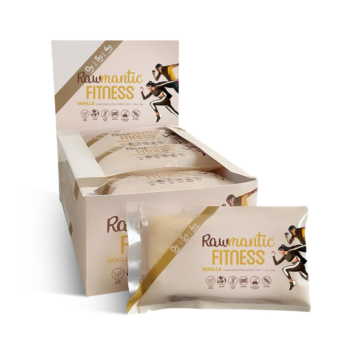 Rawmantic Chocolate Vanilla Energy Bar - 12 Mini Bars