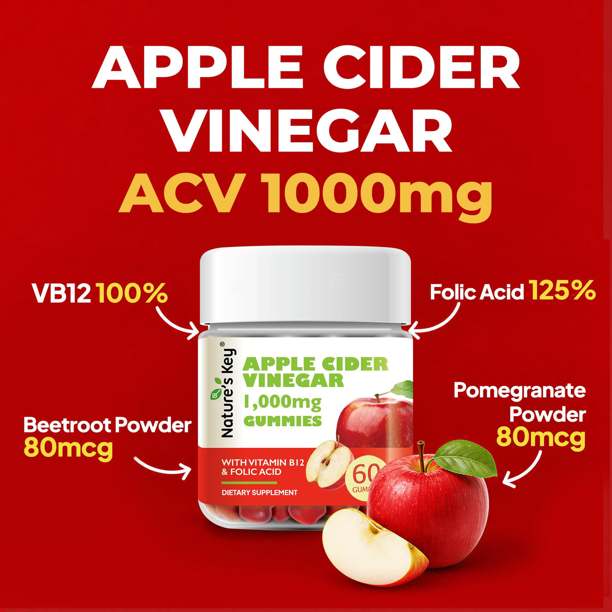 Nature's Key Apple Cider Vinegar Gummies