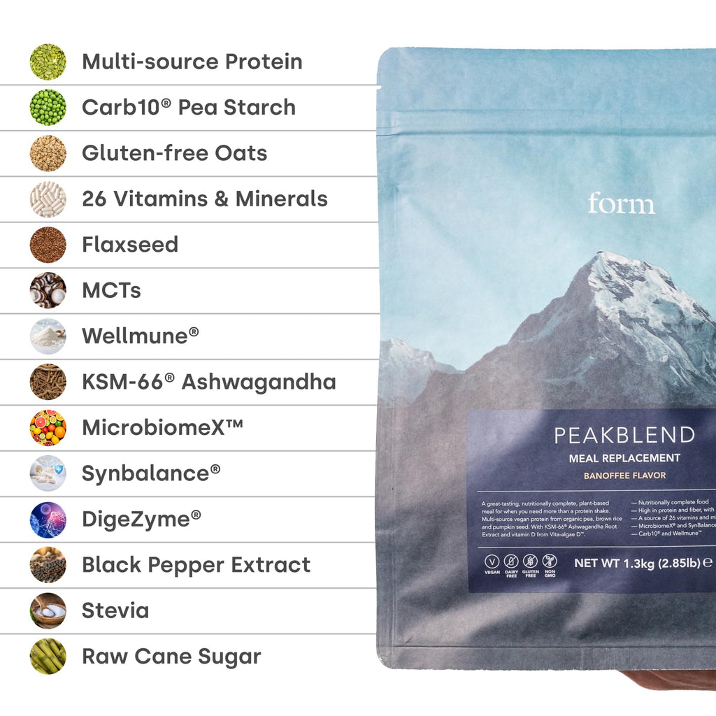 Form Peakblend Vegan Meal Replacement Shake Chocolate Peanut - 1.3kg - image 5