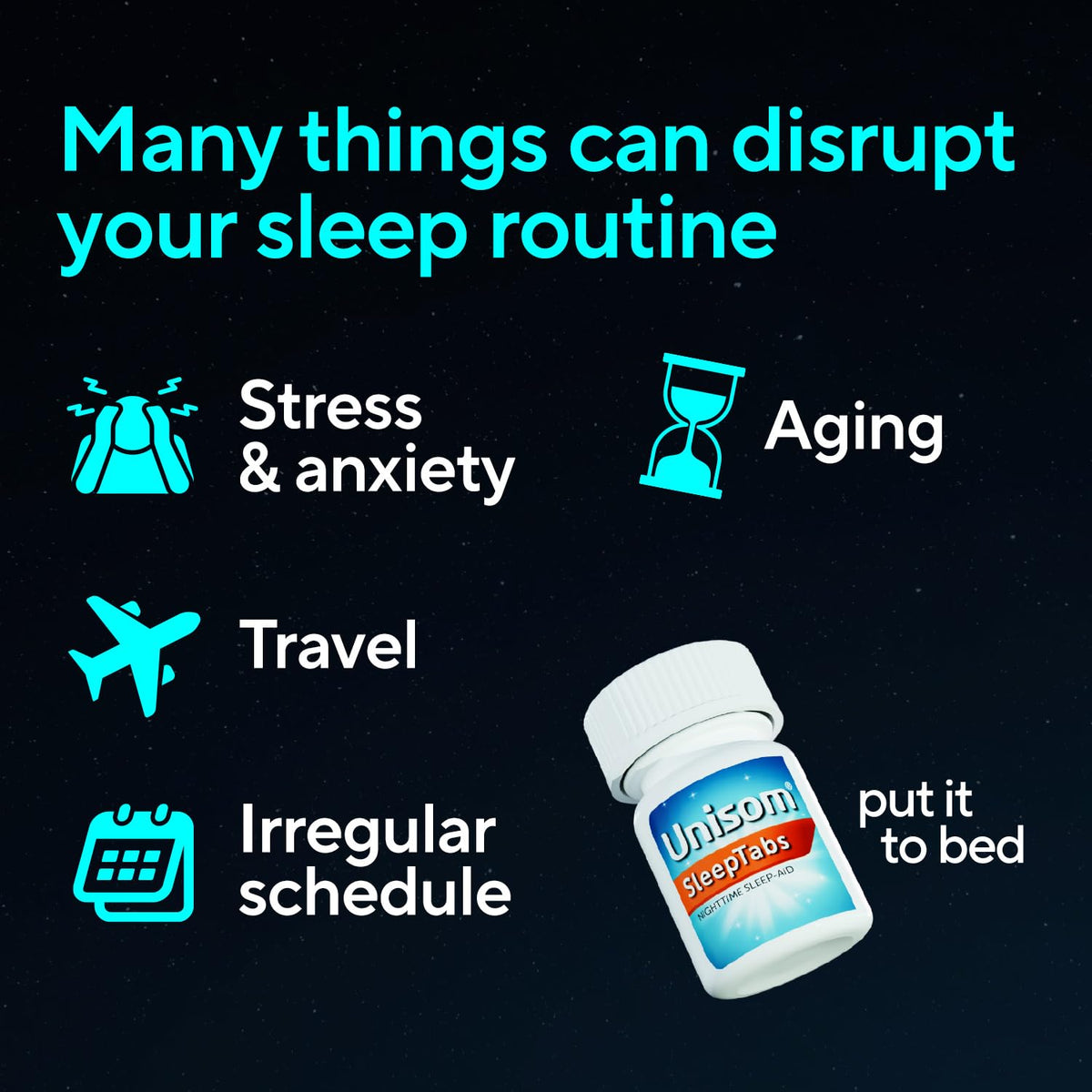 Unisom SleepTabs Nighttime Sleep Aid Doxylamine - 32 Tablets - image 5