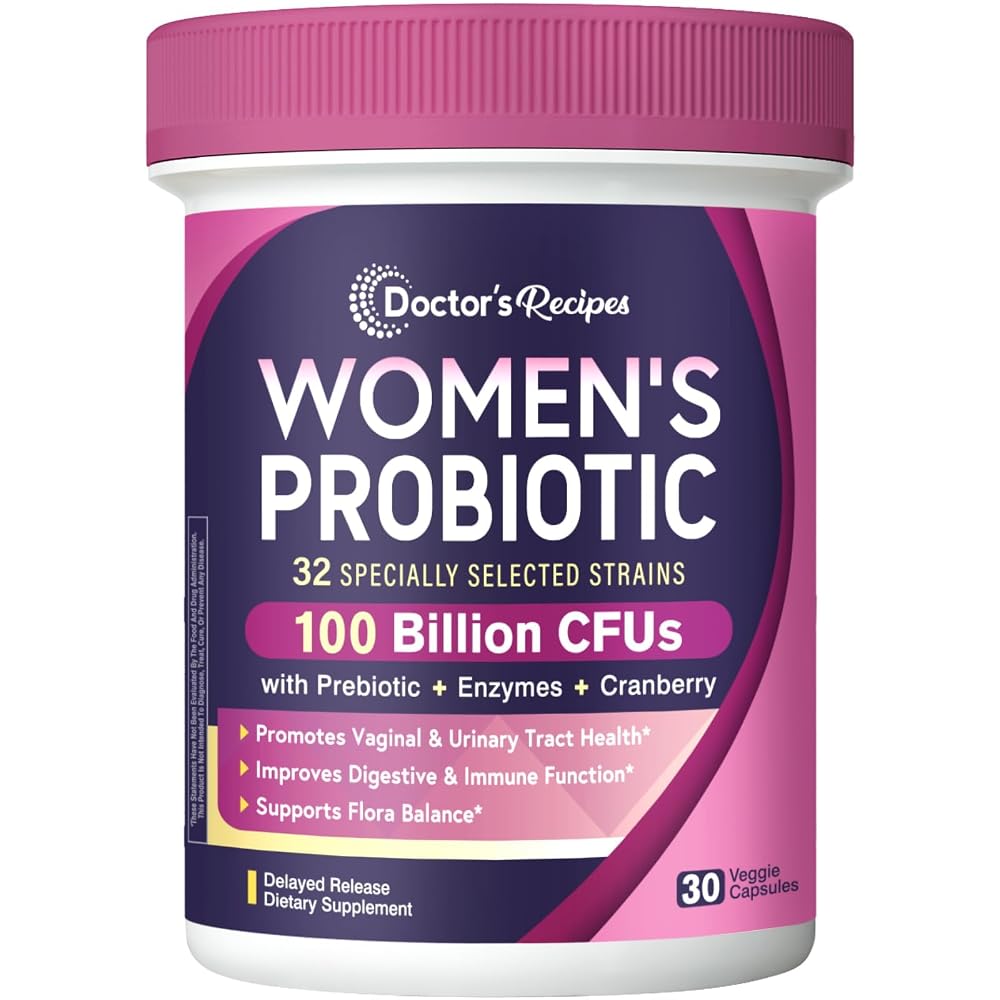 Doctor's Recipes Probiotics for Women 100 Billion CFU - 30 Capsules