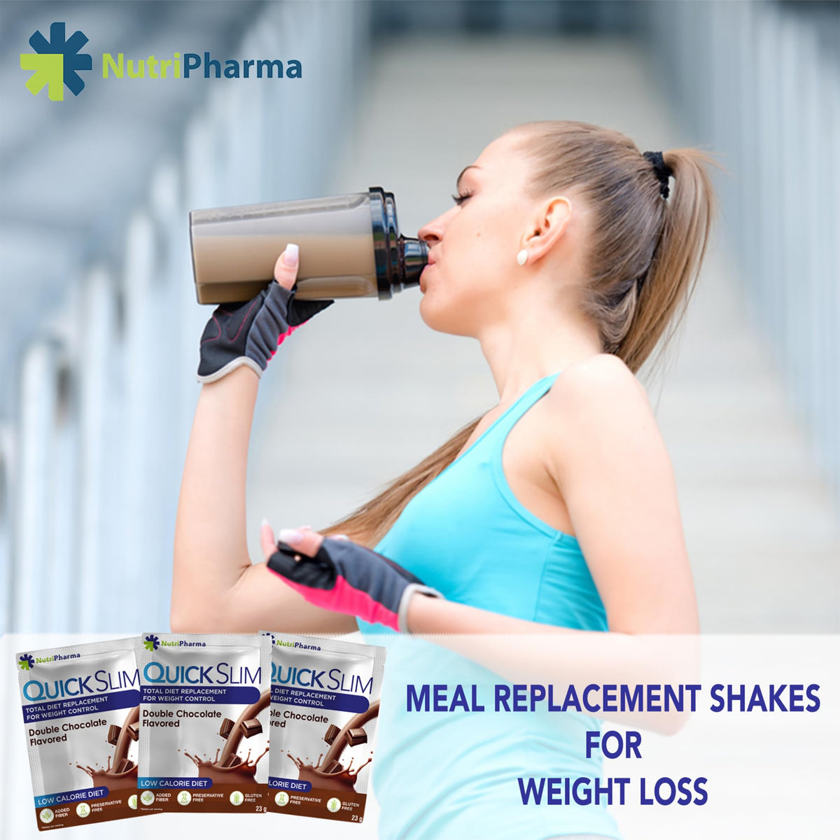 NUTRIPHARMA Quick Slim Quick Slim Meal Replacement Shakes for Weight