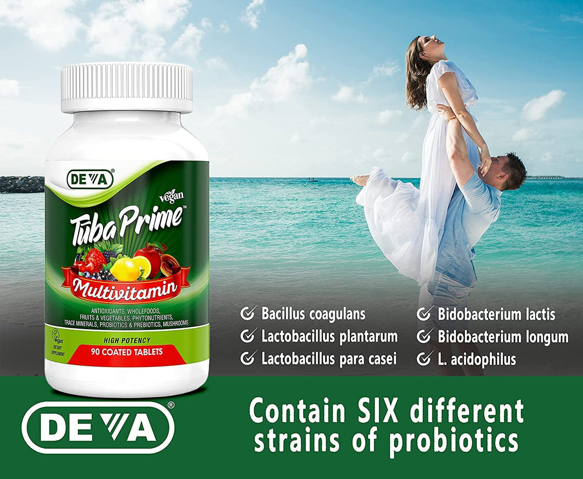 DEVA Tuba Prime Vegan Multivitamin with Iron