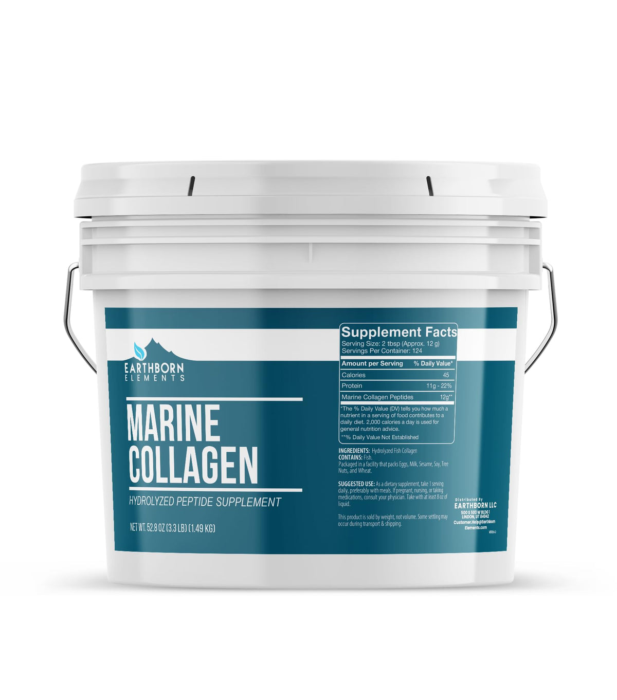 Earthborn Elements Hydrolyzed Marine Collagen Peptides Powder