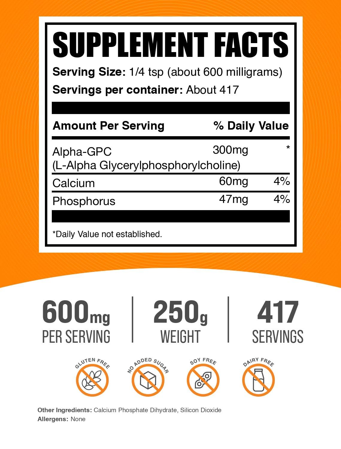 BulkSupplements.com Alpha GPC Powder