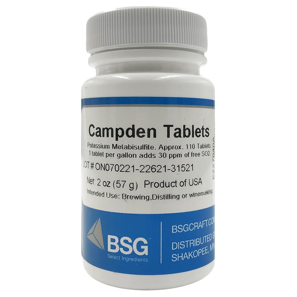 BSG HandCraft Potassium Metabisulfite Tablets - 100 Count