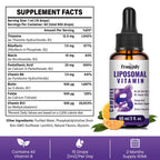 Franguly Liposomal Vitamin B Complex Liquid Sublingual B Complex