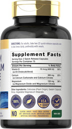 Carlyle Calcium Magnesium Citrate with Vitamin D3 - 150 Capsules - image 2