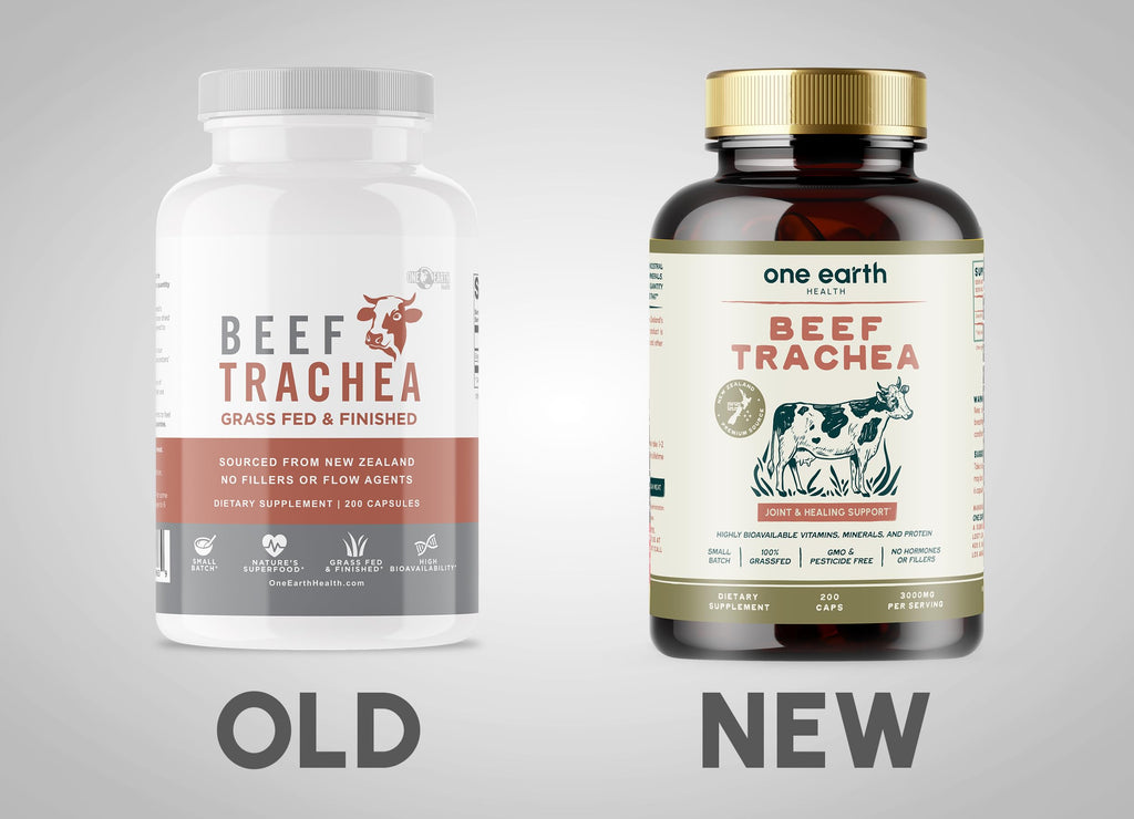One Earth Health Grass Fed Beef Trachea - 200 Capsules - image 2