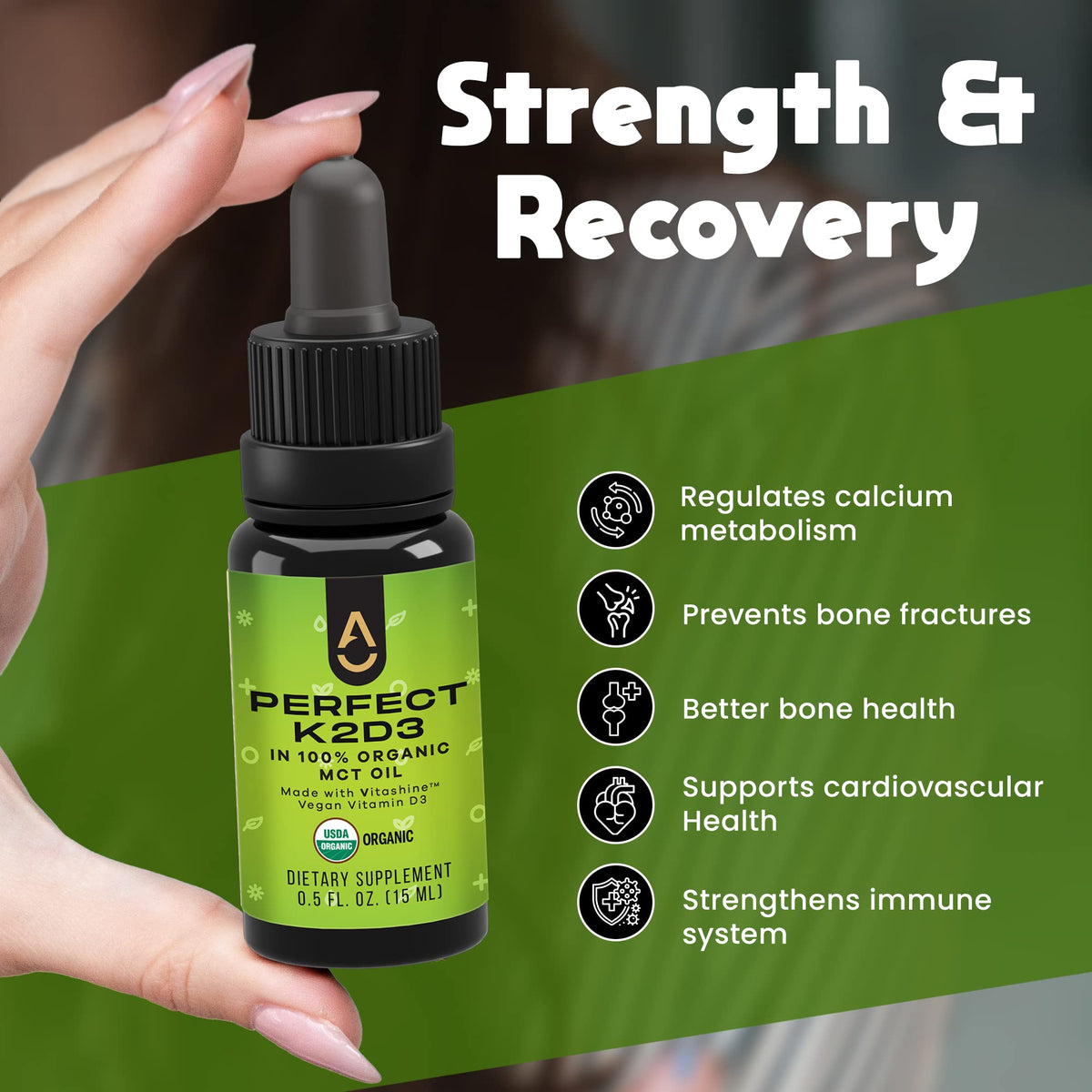 ACTIVATION Perfect K2D3 Vitamin D3 with K2 Liquid - 15 ml - image 6