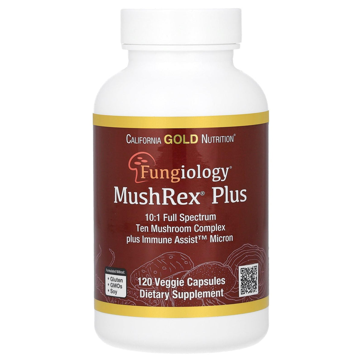 California Gold Nutrition MushRex Plus Mushroom Complex