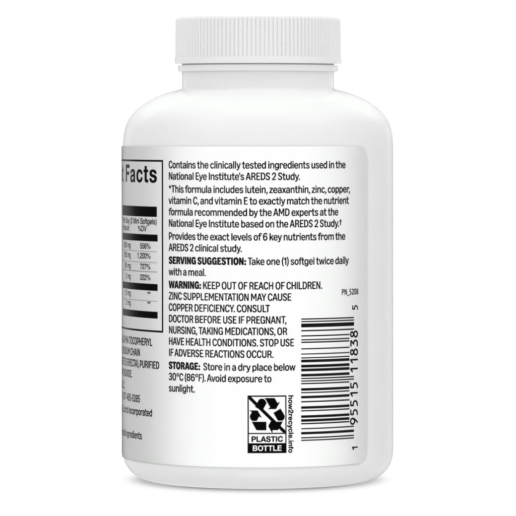 Amazon Basics AREDS 2 Eye Vitamin & Mineral - 120 Softgels - image 6