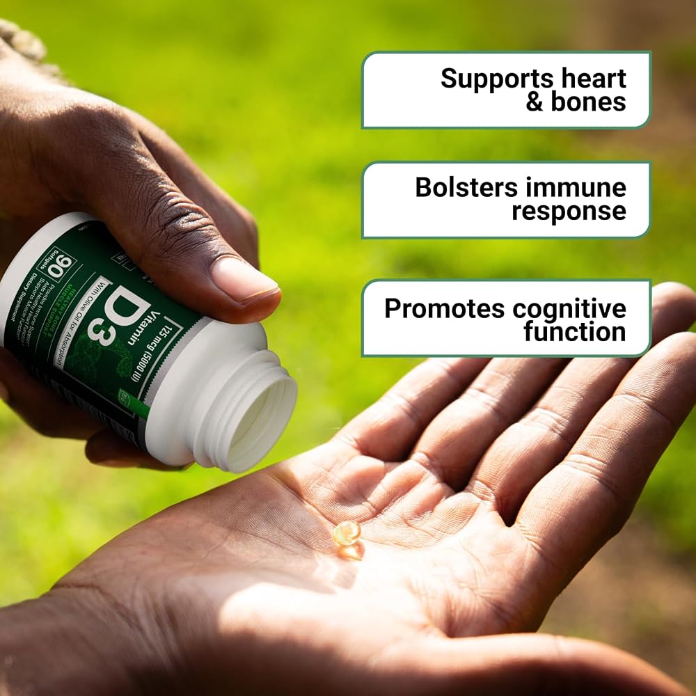 Essential Elements Vitamin D3 5000 IU Softgels - 90 Count - image 3