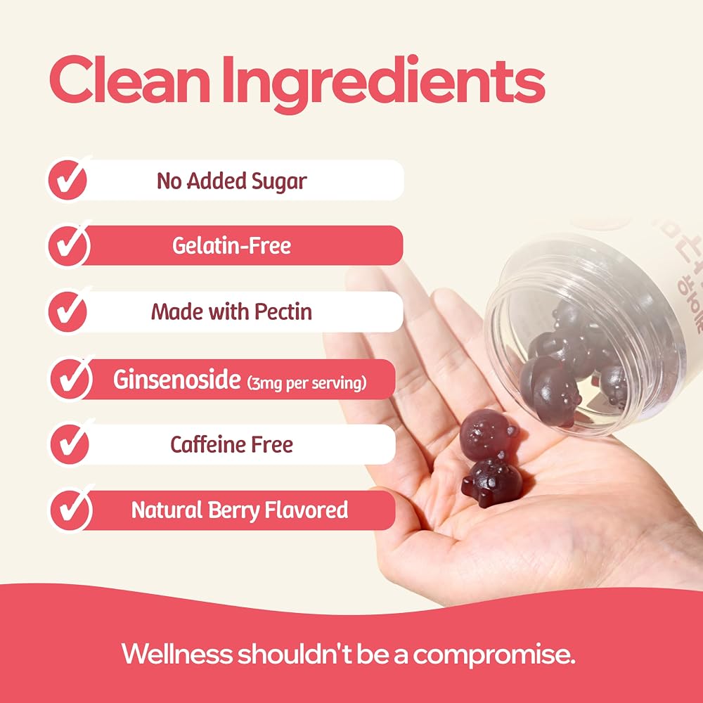 CARE U Korean Red Ginseng Gummies for Kids - 60 Count - image 3