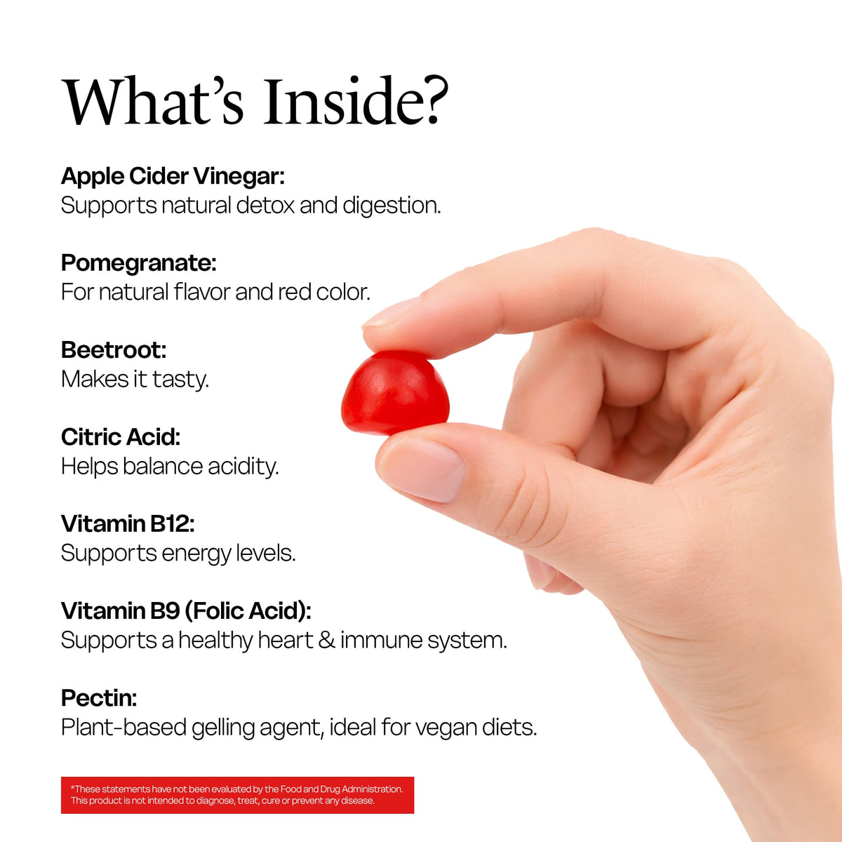 NIWALI Apple Cider Vinegar ACV Gummies - 60 Count - image 2
