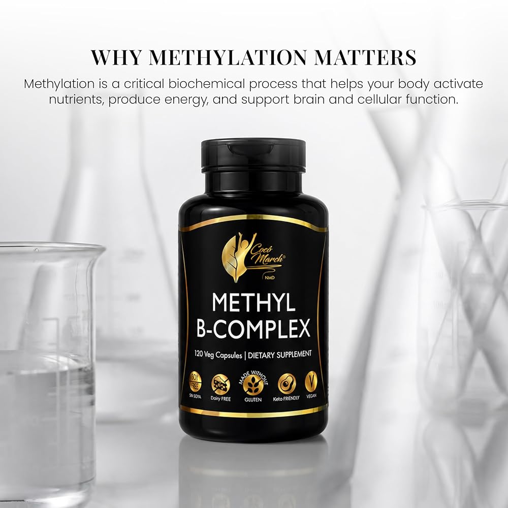 Cocó March N.M.D Methyl B Complex Vitamins for Energy - 120 Capsules - image 5