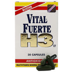 Vital Fuerte H3 Multivitamin with Antioxidants - 30 Capsules