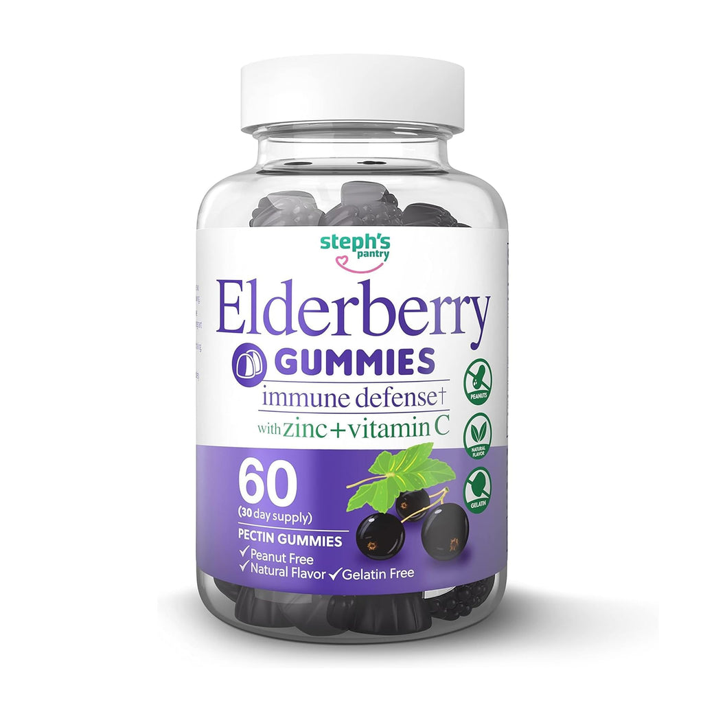 Steph's Pantry Elderberry Gummies with Vitamin C and Zinc - Immune