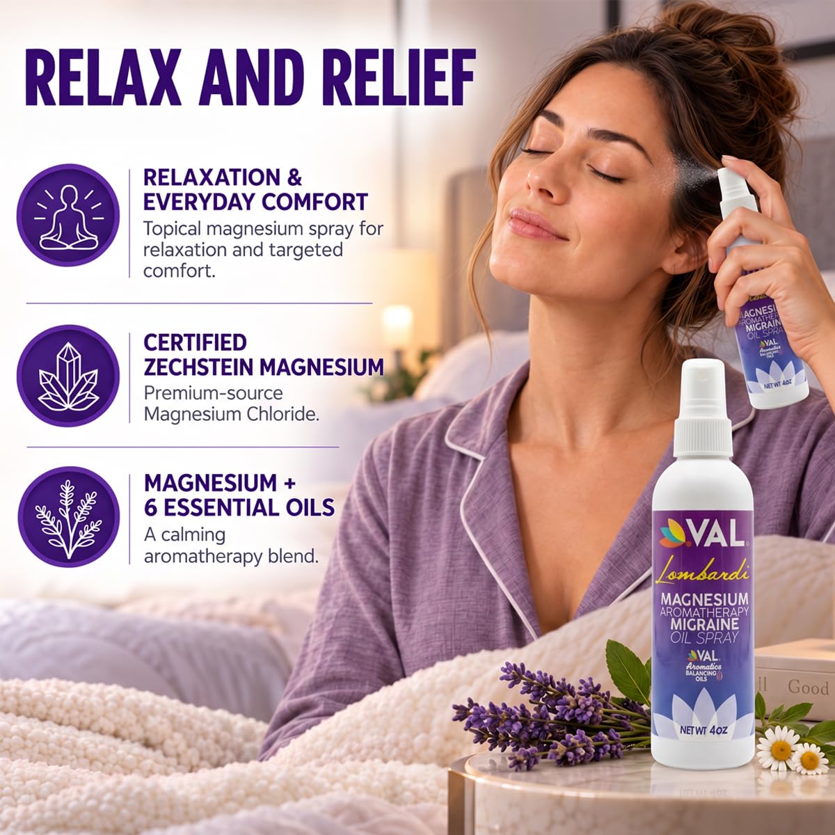 VAL Lombardi Magnesium Aromatherapy Spray - 4 oz - image 2