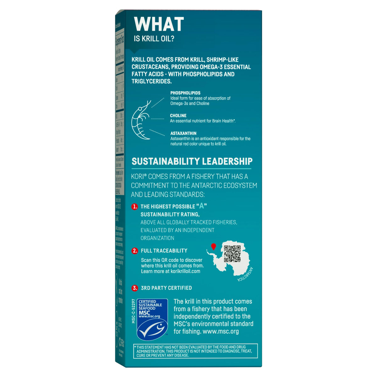 Kori Krill Omega-3 Supplement, 600 mg