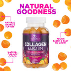 Nature's Nutrition Collagen Gummies - 2500mcg Biotin - Complete