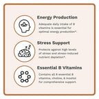 Utzy Naturals Vitamin B Complex All 8 B Vitamins - 60 Capsules - image 4