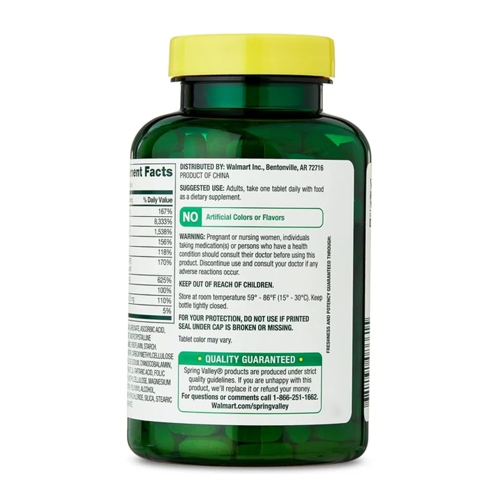 Ravazzi Spring Valley Super Vitamin B-Complex Tablets - 250 Tablets - image 9