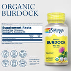 SOLARAY Organic Burdock Root 970 mg - 100 Capsules - image 2