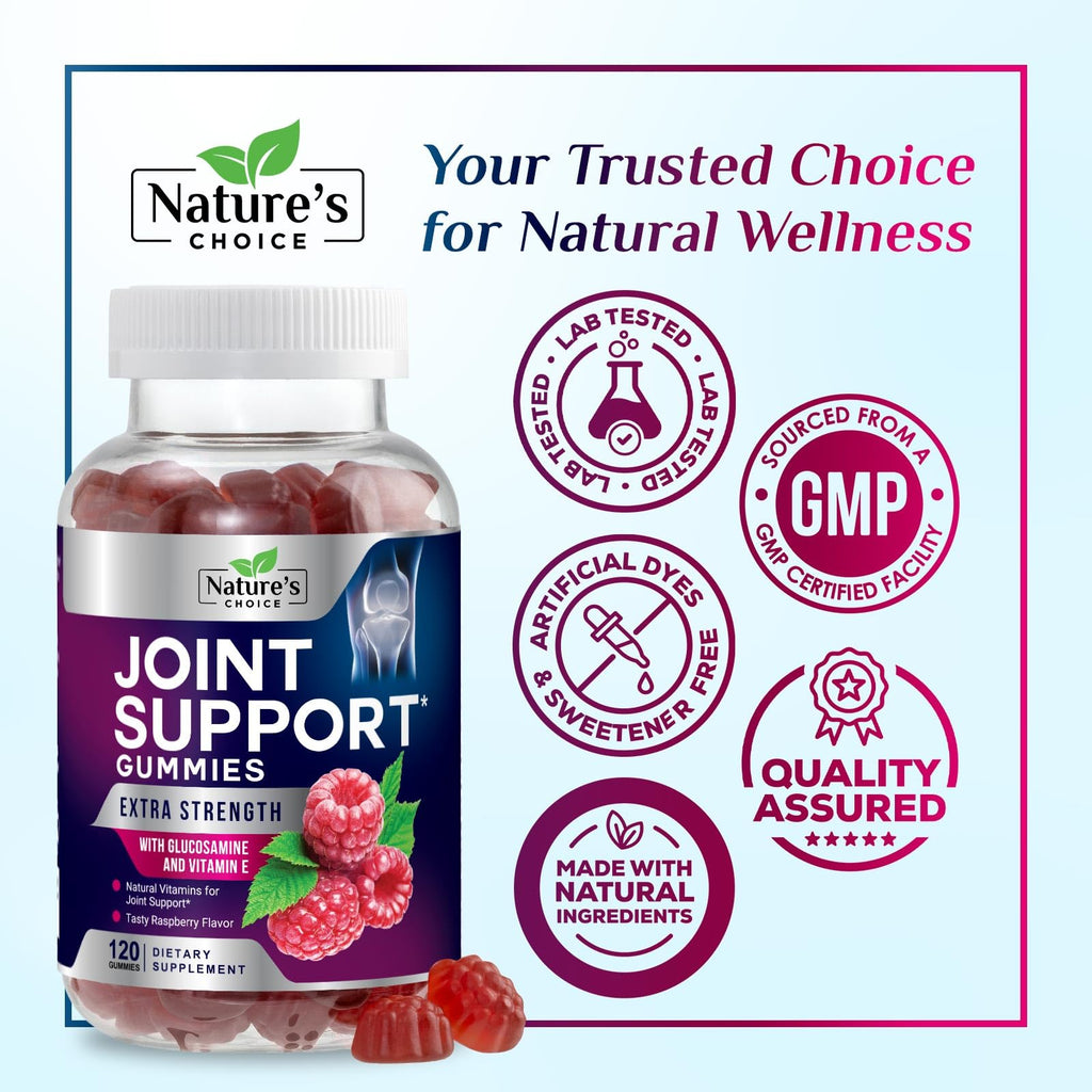 Nature's Choice Joint Support Gummies - Extra Strength Glucosamine